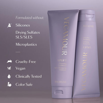 VEGAMOUR UPLIFT Volumizing Shampoo For fine, flat & thinning hair, Provides Volume & Resists Humidity, Non Sticky Formula, Bouncy Soft Hair VEGAMOURBuy Supplements Australia