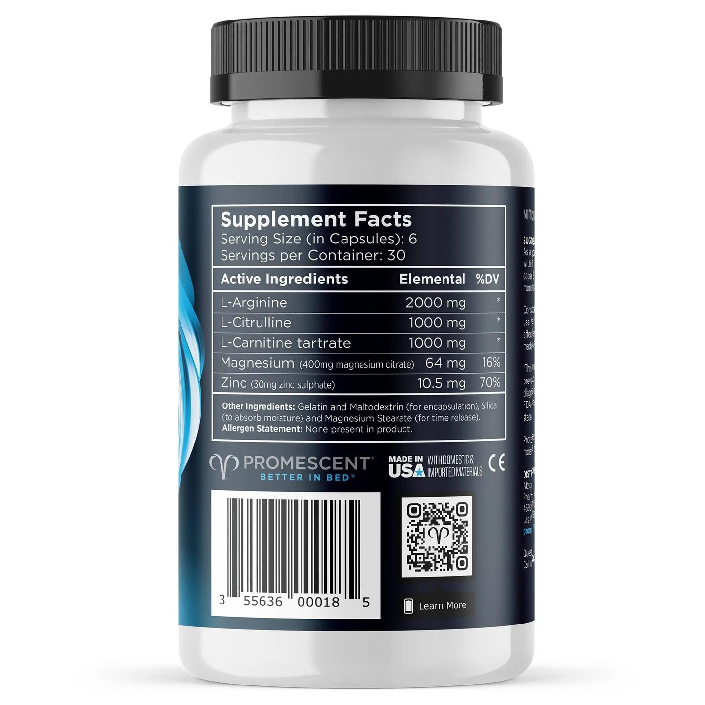 Promescent VitaFLUX Nitric Oxide Supplements for Men, Fast Acting Male Enhancing Pills for Stamina, Size & Performance, L-Arginine L-Citrulline L-Carnitine (30 Servings) Promescent buy supplements Au