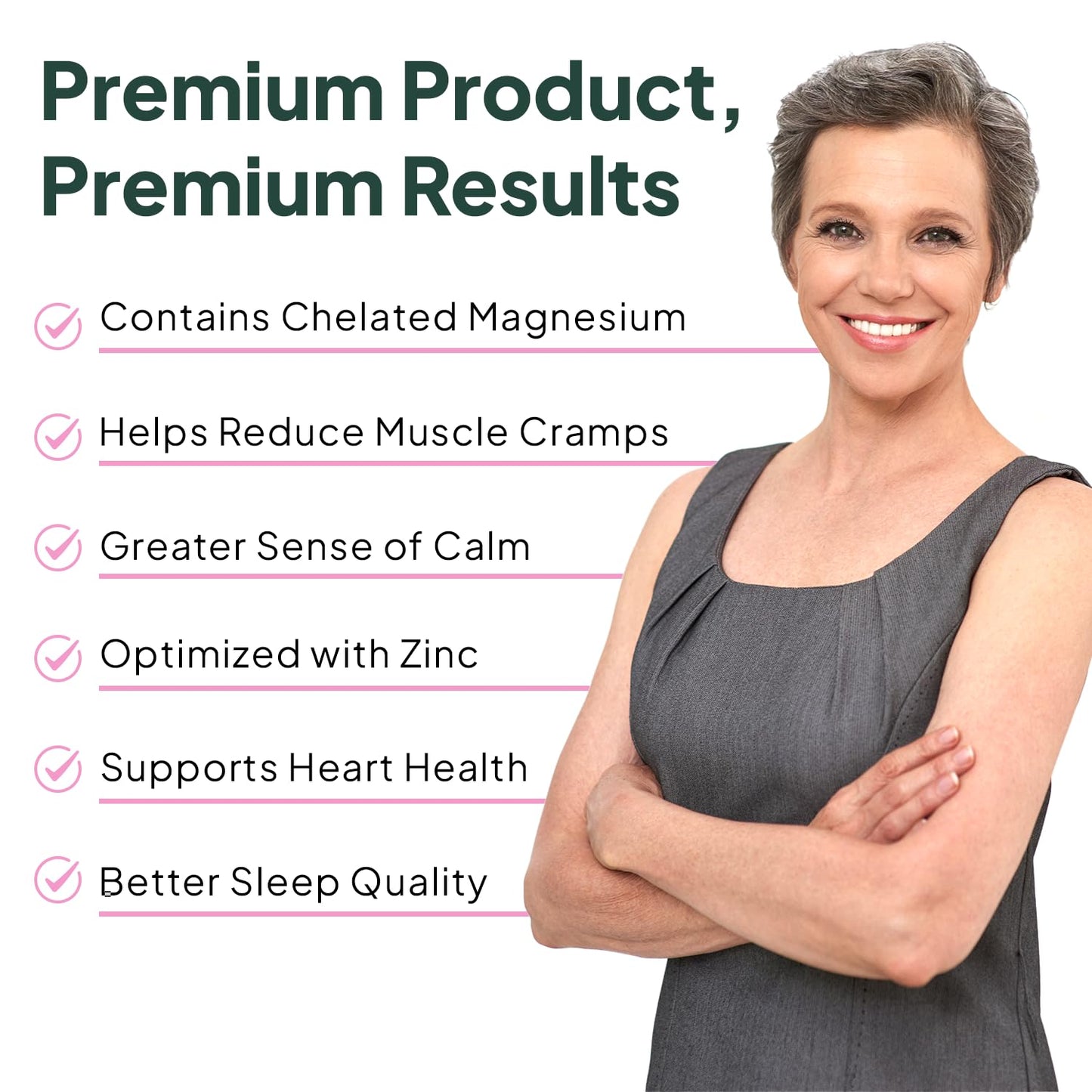 Organics Ocean Pure Magnesium Glycinate with Zinc - Maximum Strength Chelated Magnesium Supplement for Women and Men for Muscle Cramps and Sleep Support - 3 Bottles Organics OceanBuy Supplements Australia