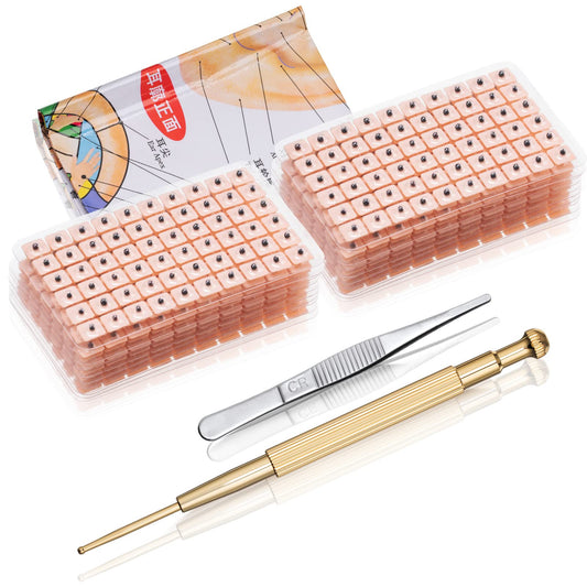 1200 Piece Acupressure Ear Beads Ear Counts Acupuncture Acupressure Tools Disposable 