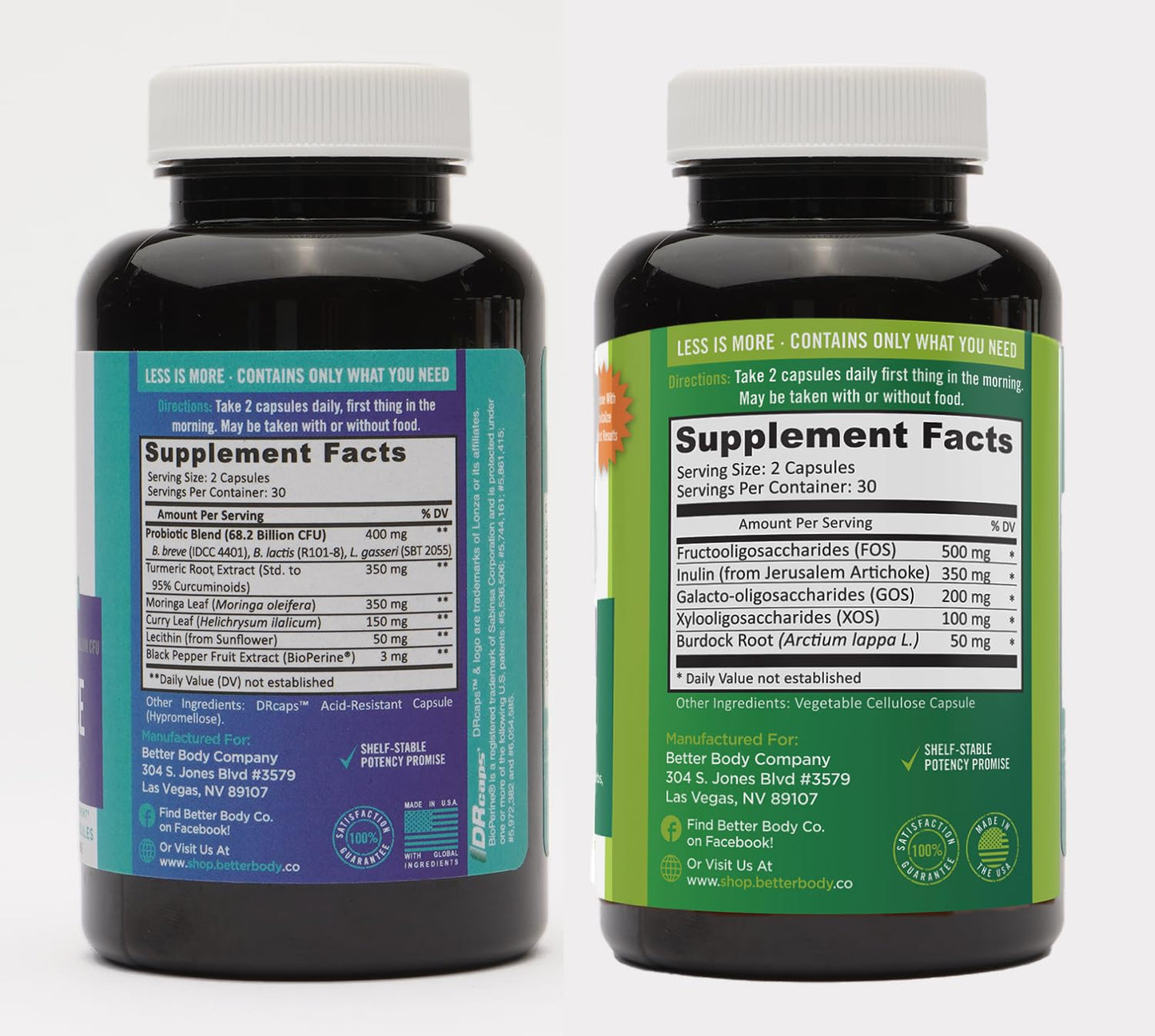 Better Body Co. Slim Gut Bundle | Prebiotics and Probiotics for Women - Bloating Relief Better Body Co.Buy Supplements Australia