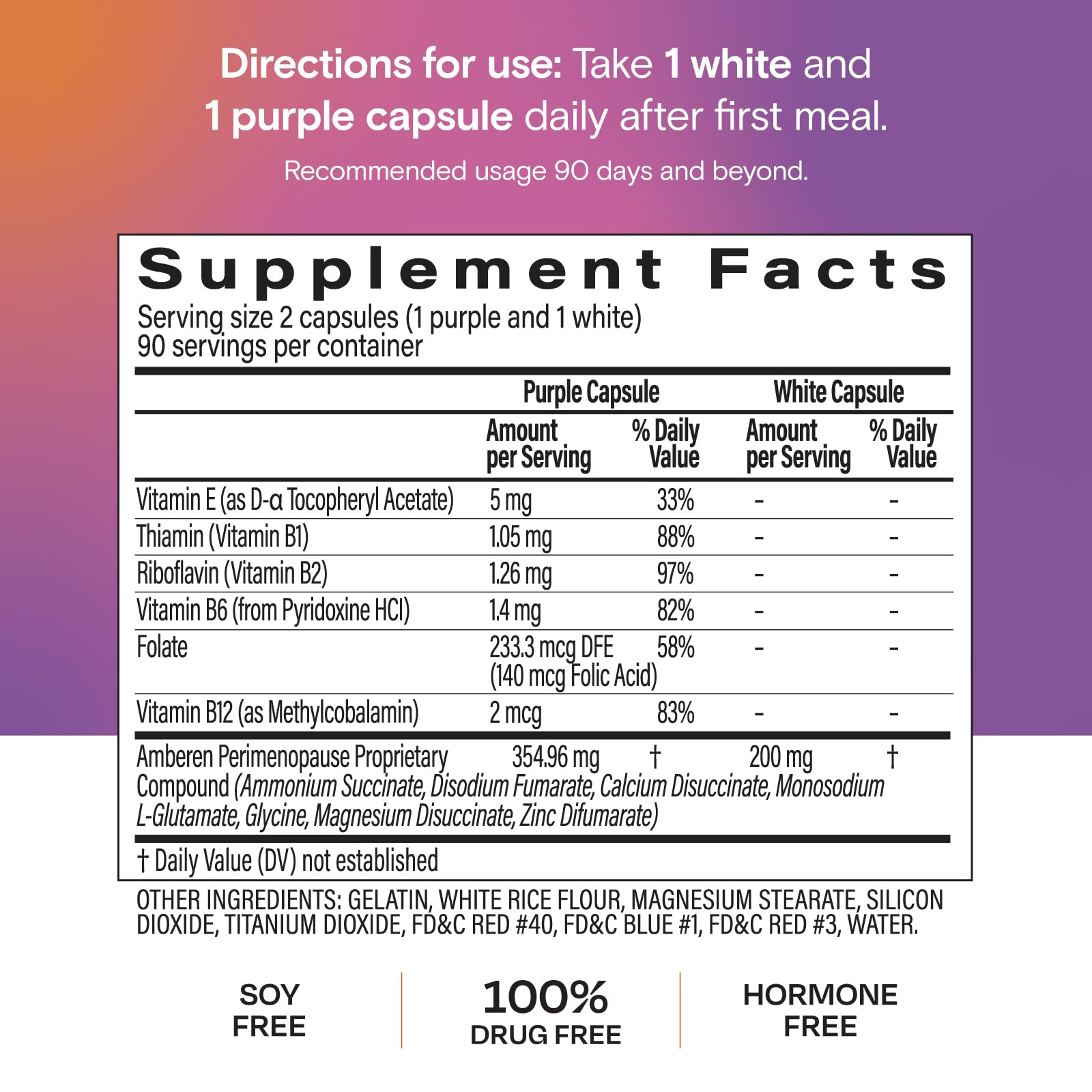 Amberen Perimenopause, Peri-Menopause Multi-Symptom Relief, Vitamin B, Vitamin E & Antioxidants Supplement, Helps Support Hormone Balance, Hot Flashes & Night Sweats, Supplements for Women, 180 Count AmberenBuy Supplements Australia