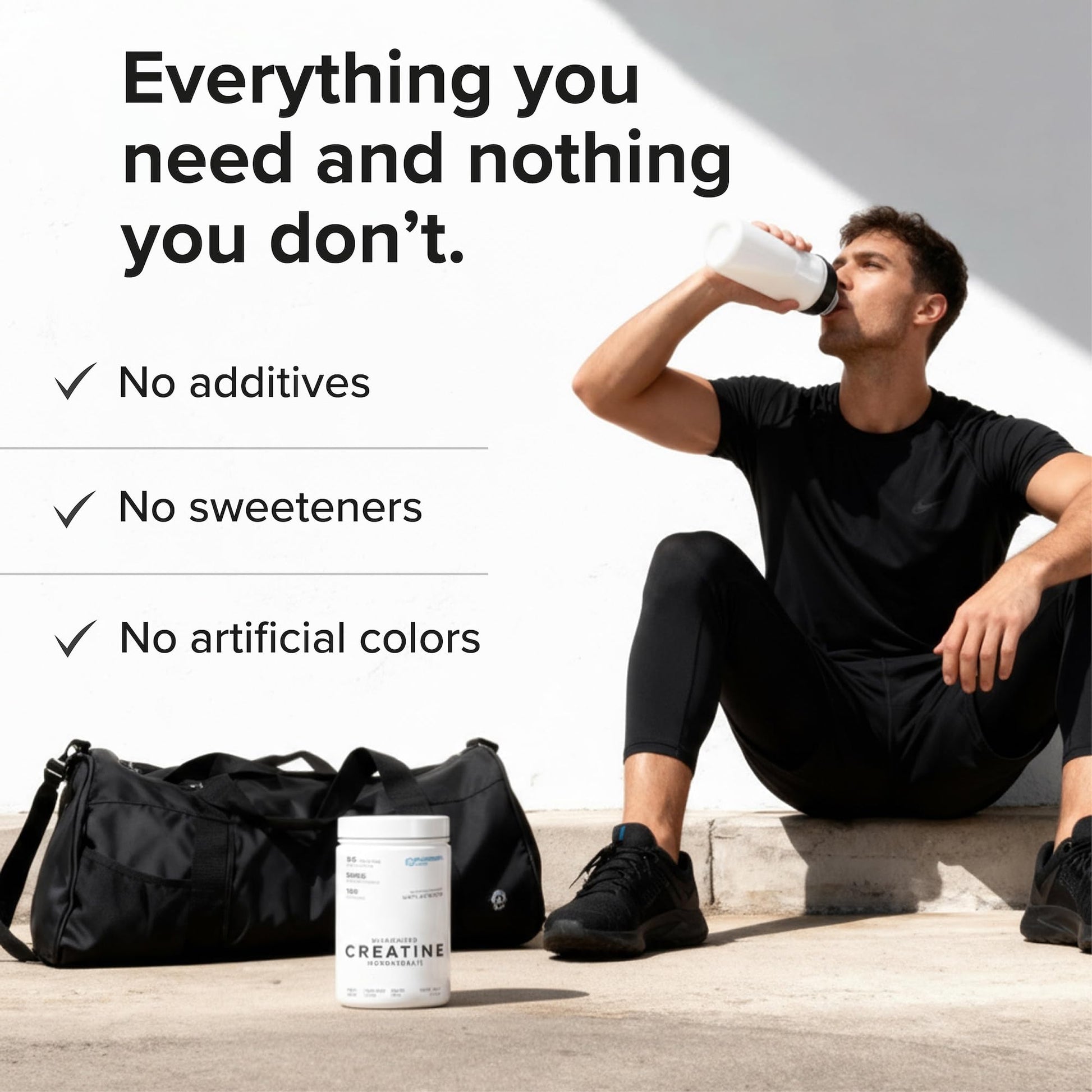 Puregen Labs Micronized Creatine Monohydrate Powder 500g – Pure, Unflavored, No Additives | 5000mg Per Serv (5g) - 100 Servings | Third Party Tested for Quality P Puregen LabsBuy Supplements Australia