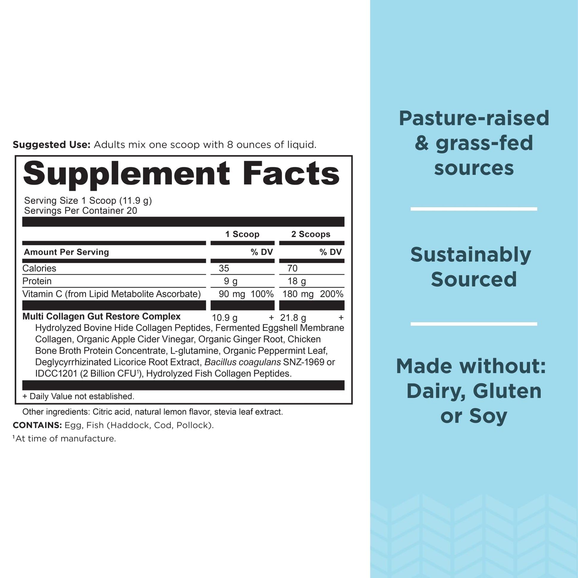 Ancient Nutrition Collagen Powder Protein, Multi Collagen Protein, Hydrolyzed Collagen Peptides Supports Skin and Nails, Joint Supplement (Gut Restore, 20 Servings) Ancient NutritionBuy Supplements Australia