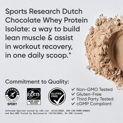 Sports Research Whey Protein - Sports Nutrition Whey Isolate Protein Powder Sports ResearchBuy Supplements Australia