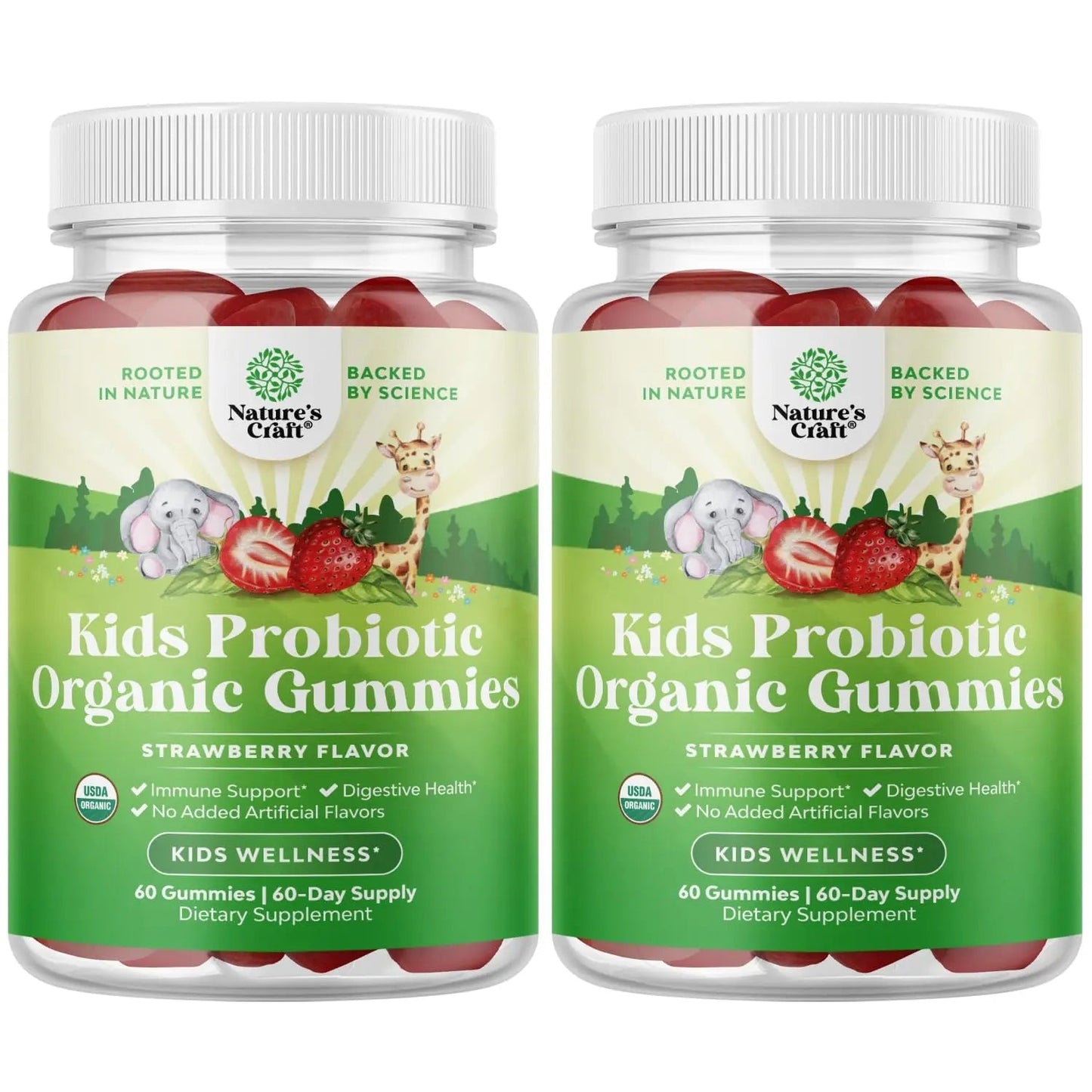 Natures Craft USDA Organic Probiotic Gummies for Kids - Vegan Non-GMO Kids Probiotic Gummy Vitamin for Immunity and Digestive Health Natures CraftBuy Supplements Australia