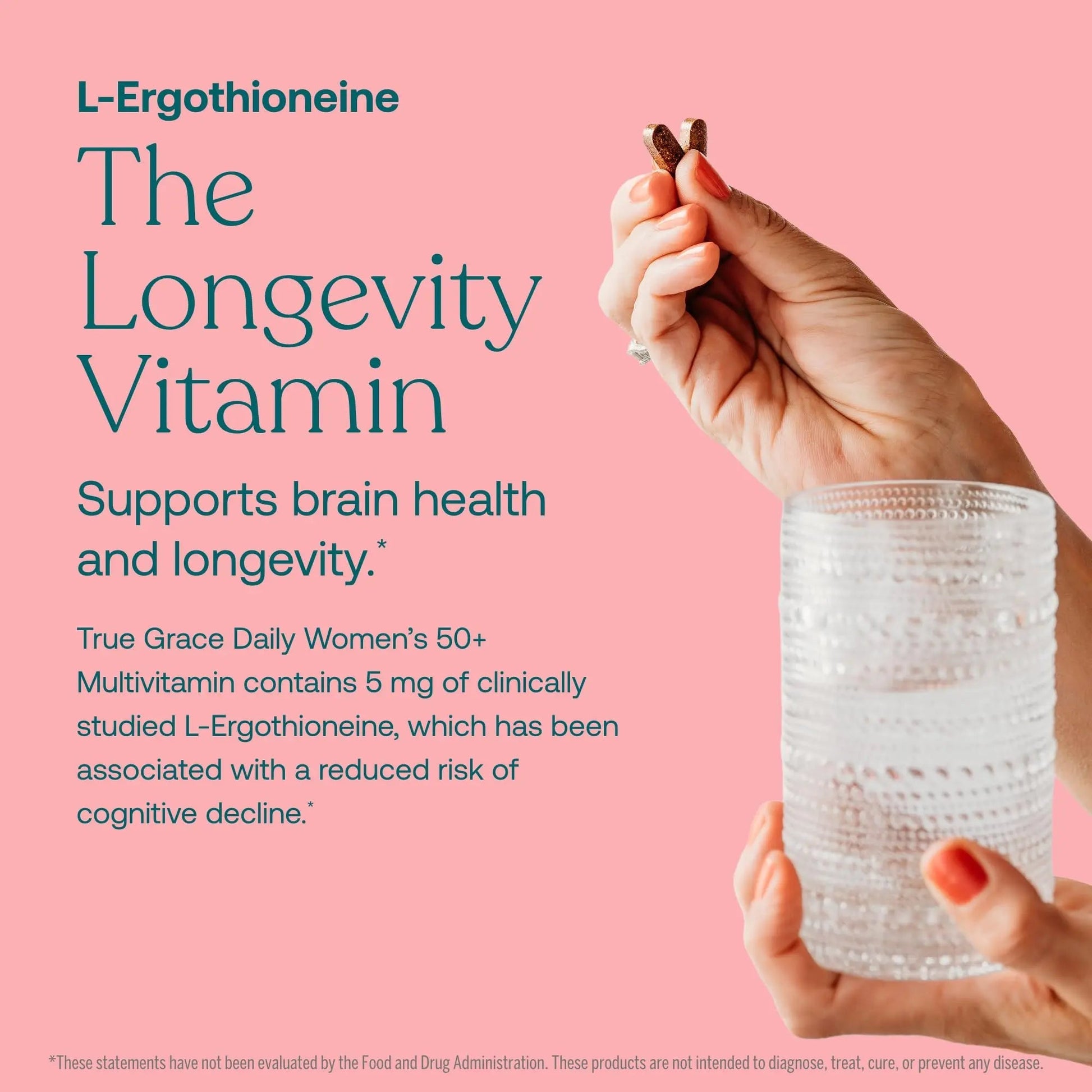 True Grace Daily Women’s Multivitamin 50+ - 60 Easy-to-Swallow Tablets - Immune, Energy, Longevity & Memory Support True GraceBuy Supplements Australia