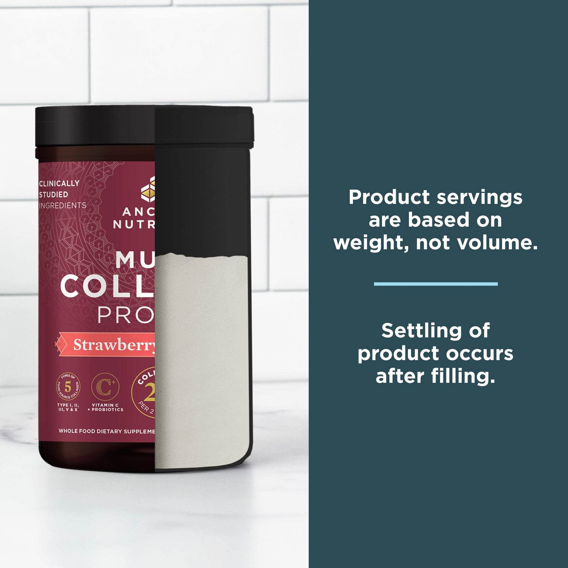Ancient Nutrition Collagen Powder Protein, Multi Collagen Protein Powder, Strawberry Lemo Ancient NutritionBuy Supplements Australia