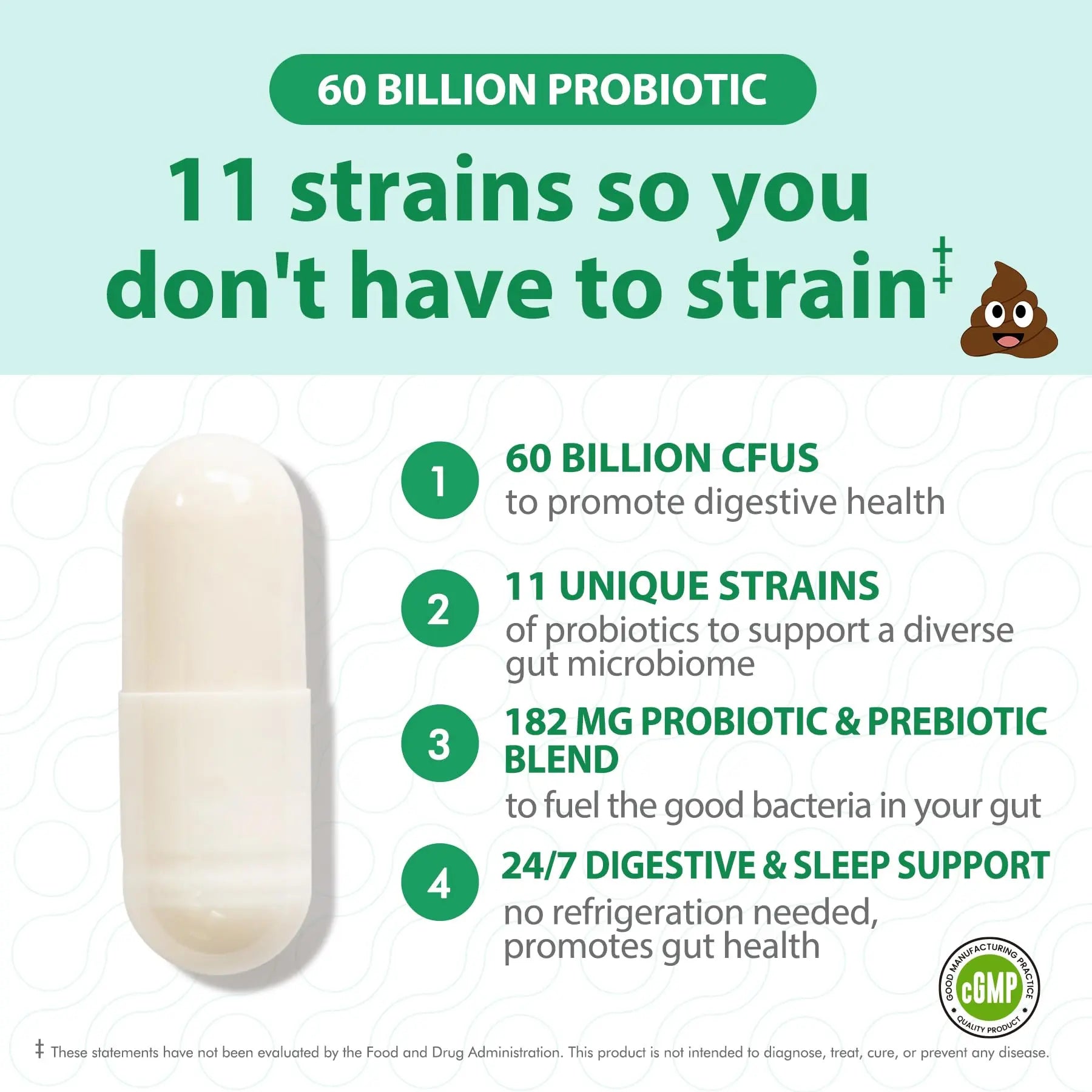 BioJhchang Probiotics Supplements 60 Billion CFUs 11 Diverse Strains Natural Prebiotics for Immune, Digestive Gut Health Supports Occasional Constipation Diarrhea Gas Bloating for Women & Men BioJhchangBuy Supplements Australia