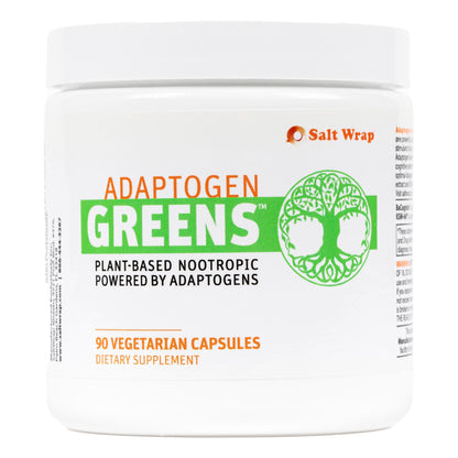 SaltWrap Adaptogen Greens - Mind-Body Resilience Formula - Caffeine-Free Nootropic for Stress, Focus, and Cognitive Performance - 90 Capsules SaltWrapBuy Supplements Australia