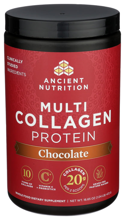 Ancient Nutrition Hydrolyzed Collagen Peptides Powder with Probiotics, Chocolate Multi Collagen Protein for Women and Men with Vitamin C, 40 Servings, Supports Skin and Nails, Gut Health, 16.65oz Ancient Nutrition buy supplements Au