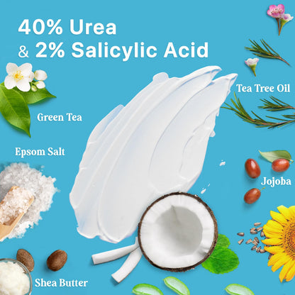 Ebanel Bundle of 40% Urea Cream 4.6 Oz, and Fungus Treatment 1 Oz Ebanel buy supplements Au