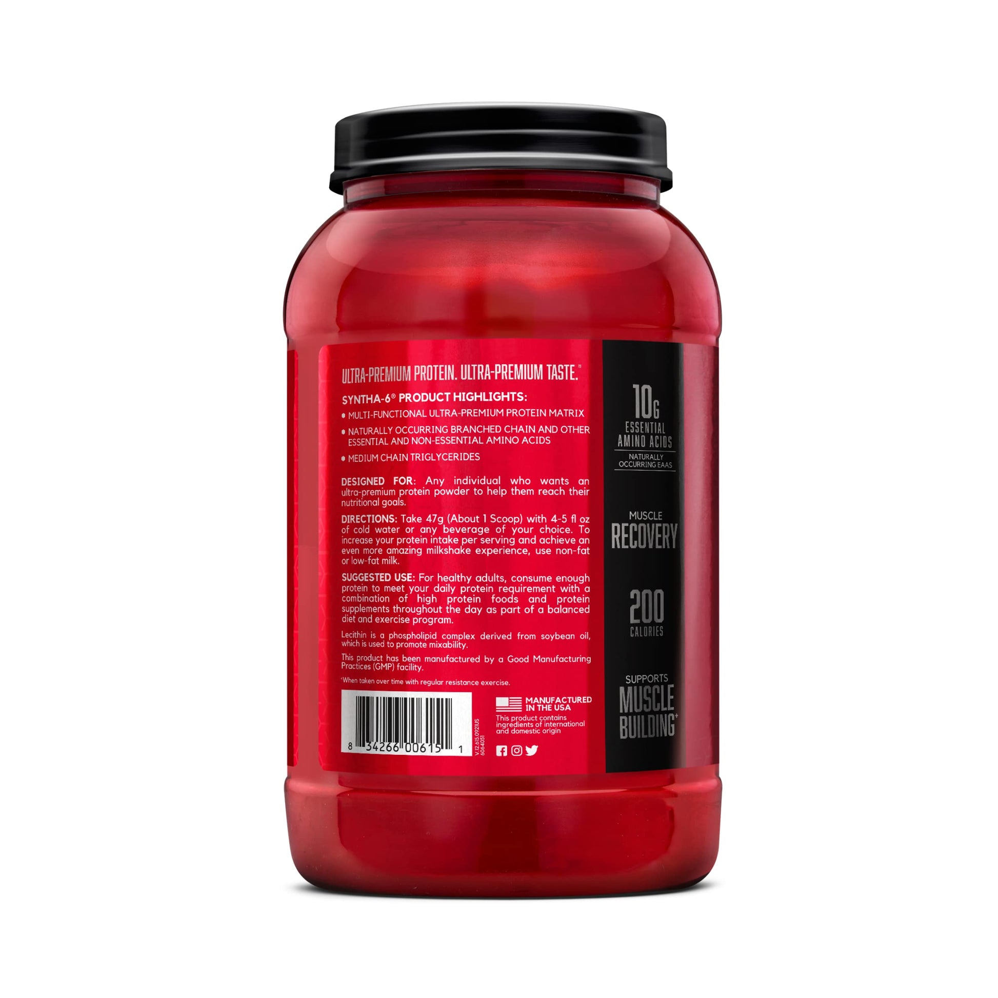 BSN SYNTHA-6 Whey Protein Powder, Strawberry Protein Powder with Micellar Casein BSNBuy Supplements Australia