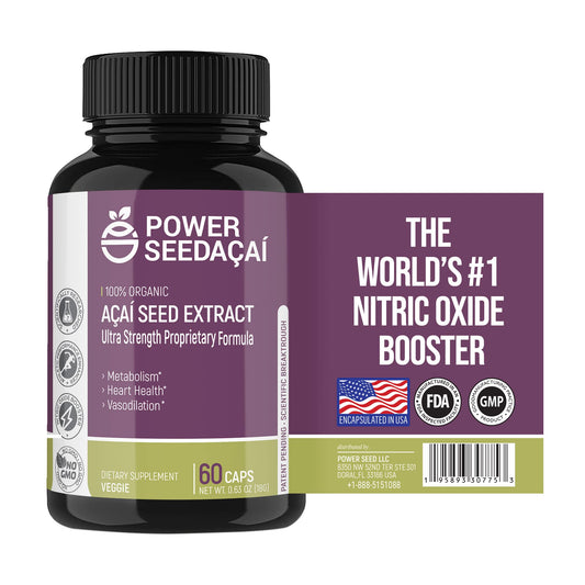 POWER SEEDAÇAÍ New Patented Nitric Oxide Supplement -Increase Blood Flow & Circulatio