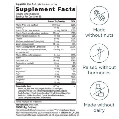 Ancient Nutrition Multivitamin for Women 40, Multi Vitamin and Immune Support with Vitamin D & C, 20 Vitamins and Minerals Ancient NutritionBuy Supplements Australia