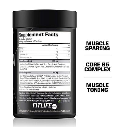 PMD Sports Ultra Pump Fuel Insanity - Pre Workout – Cherry Slush (30 Servings) Sports Omega Cuts Elite Thermogenic Fat Burner (90 Softgels)
