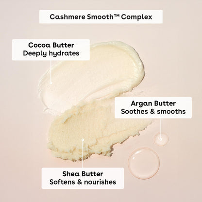 eos Cashmere Skin Collection Pre-Shave Scrub- Vanilla Cashmere, Exfoliating Body Scrub, Vanilla Body Scrub, Hydrating, Shea Sugar, 7 fl oz