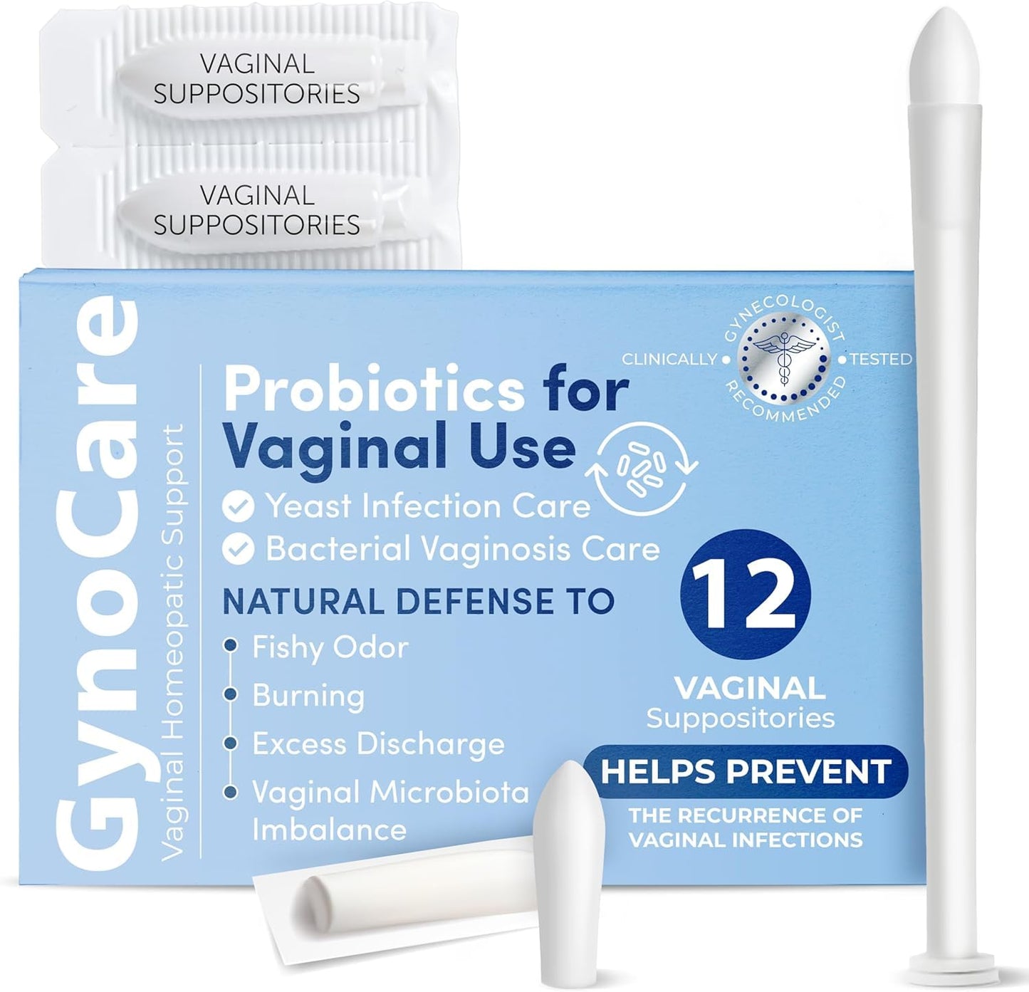 Vaginal Probiotics for Women | Boric Acid For Women | pH Balance for Women | Yeast Infection Care | Natural Defense Against Fishy Odor, Burning and Excess Discharge | 12 Vaginal Suppositories Terramed Just Think ComfortBuy Supplements Australia