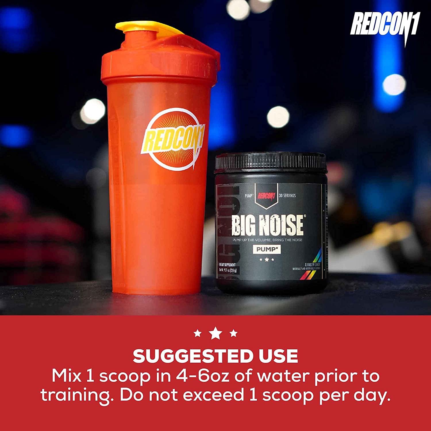 REDCON1 Total War Preworkout (Sour Gummy Bear) & Big Noise Non-Stim Preworkout Powder (Watermelon) Stack - Pre Workout Duo for Energy, Focus & Endurance - Keto (2 Products, 30 Servings Each)