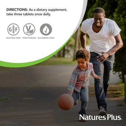 NaturesPlus Source of Life Gold Multivitamin - 180 Tablets - with Vitamins D3 & B12 - Blood, Bone & Immune Support - Vegetarian & Gluten Free - 60 Servings NaturesPlus