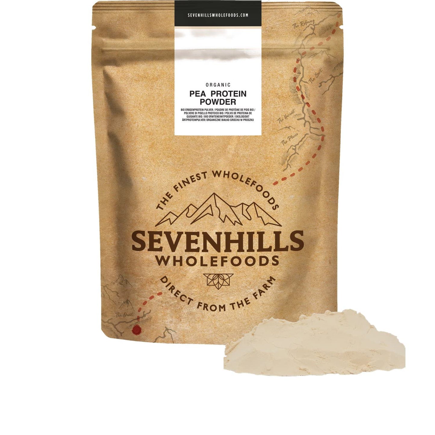 Sevenhills Wholefoods Organic Pea Protein Powder 1kg Sevenhills WholefoodsBuy Supplements Australia