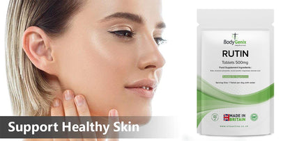 Bodygenix Rutin 500mg Tablets CAPILLARIES, VARICOSE Veins, Hemorrhoids Veg Friendly BodygenixBuy Supplements Australia
