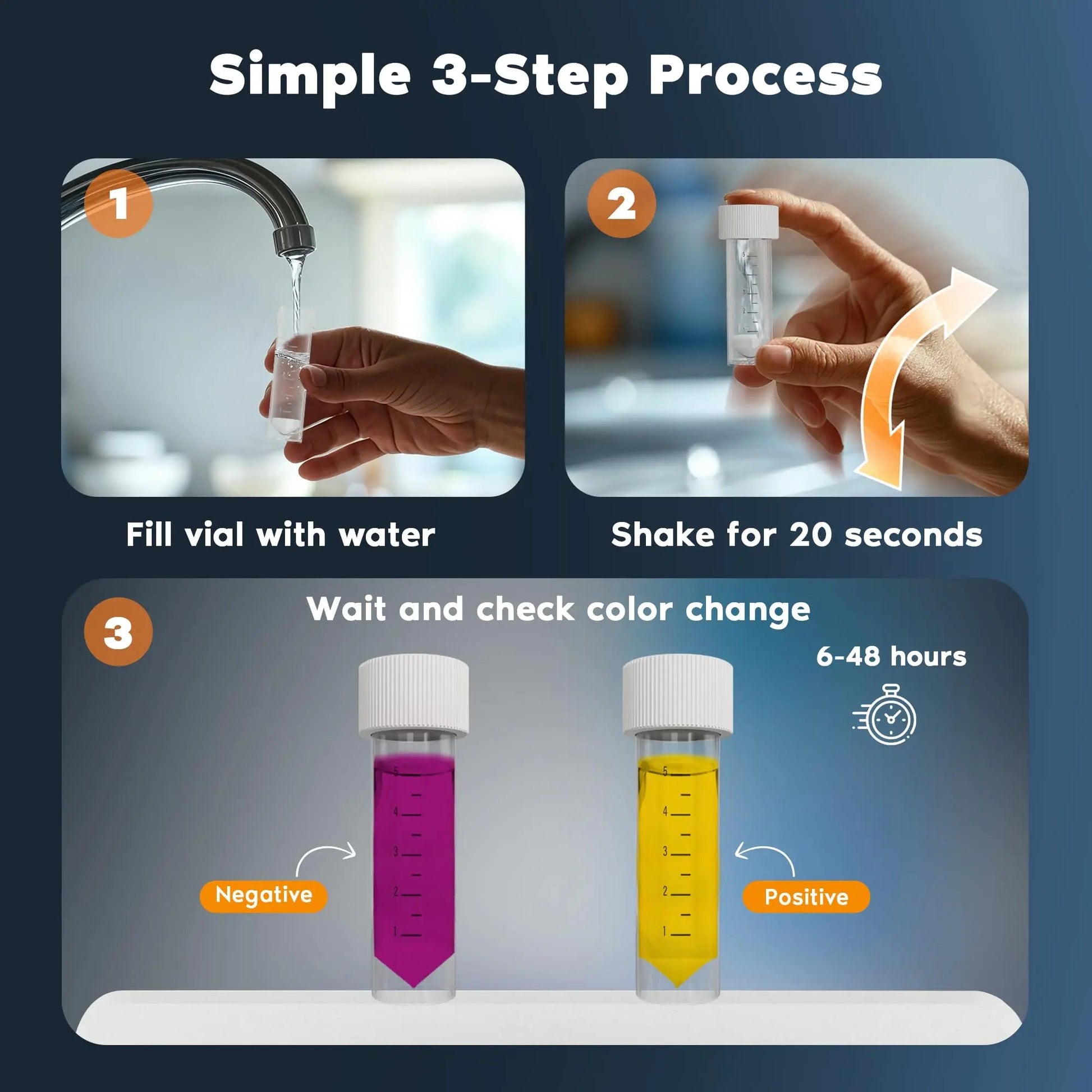 Watersafe® Bacteria Water Test Kit – USA-Made – Results as Fast as 6 Hours – Detects Coliform (Inc. E. coli) & Non-Coliform Bacteria in Drinking, Well & Tap Water – Lab-Quality Testing – 1 Pack WatersafeBuy Supplements Australia
