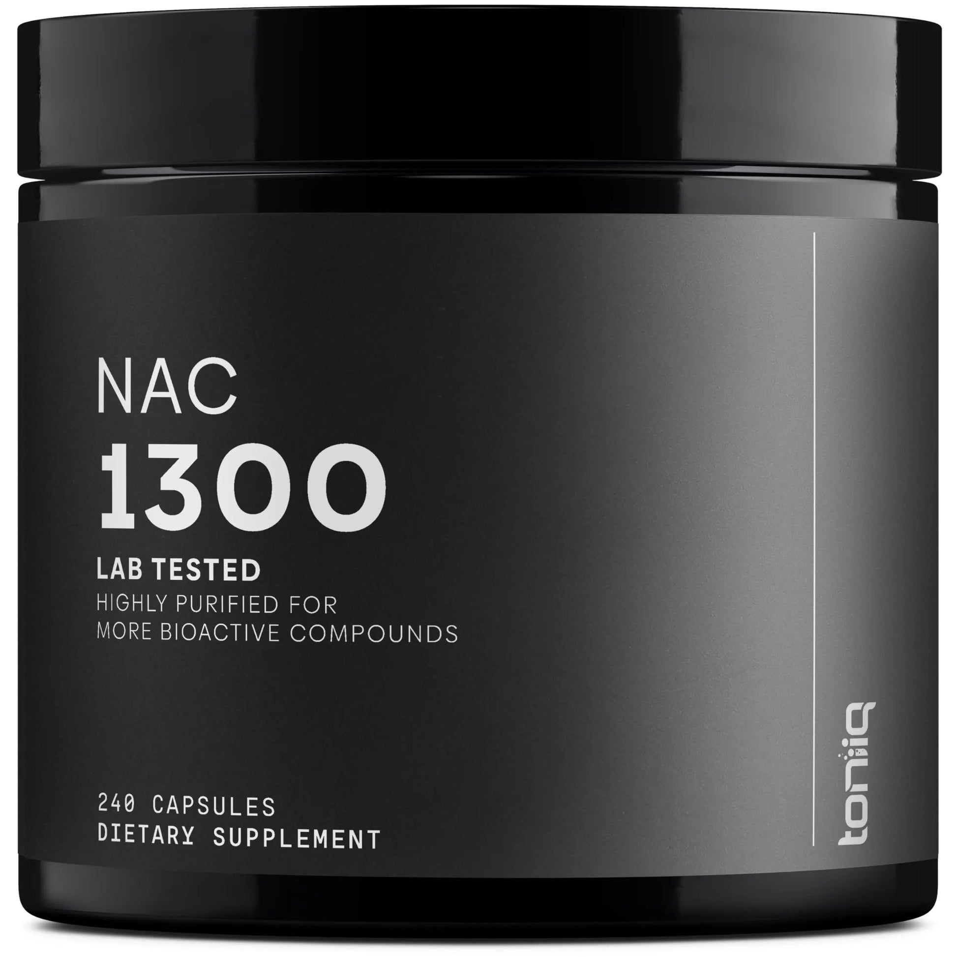 Toniiq 1300mg NAC - 4 Month Supply - Min. 98%+ Tested Purity - Ultra High Strength Bioavailable NAC Cysteine Supplement - 240 Vegetarian N Acetyl Cysteine Capsules -Lab Tested TQ Toniiq buy supplements Au