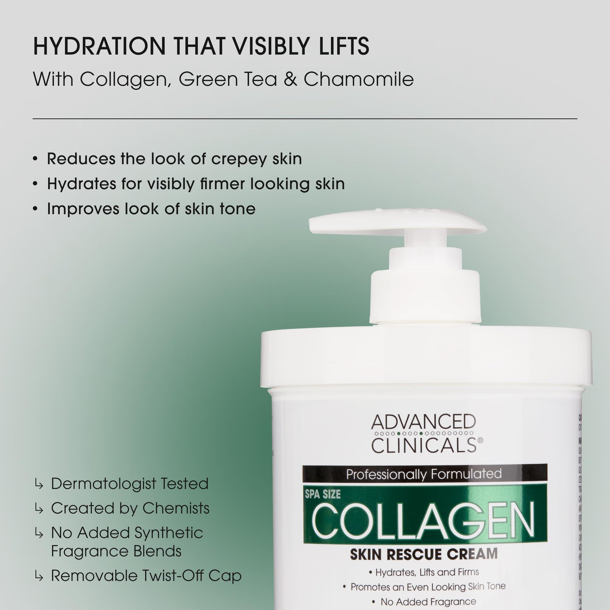Advanced Clinicals Collagen Cream Body Lotion & Face Moisturizer W/Vitamin E | Skincare Moisturizing Collagen Lotion For Women, Men, Hand, & Neck Improves Look Of Crepey Skin & Uneven Dry Skin, 2pc Advanced Clinicals buy supplements Au