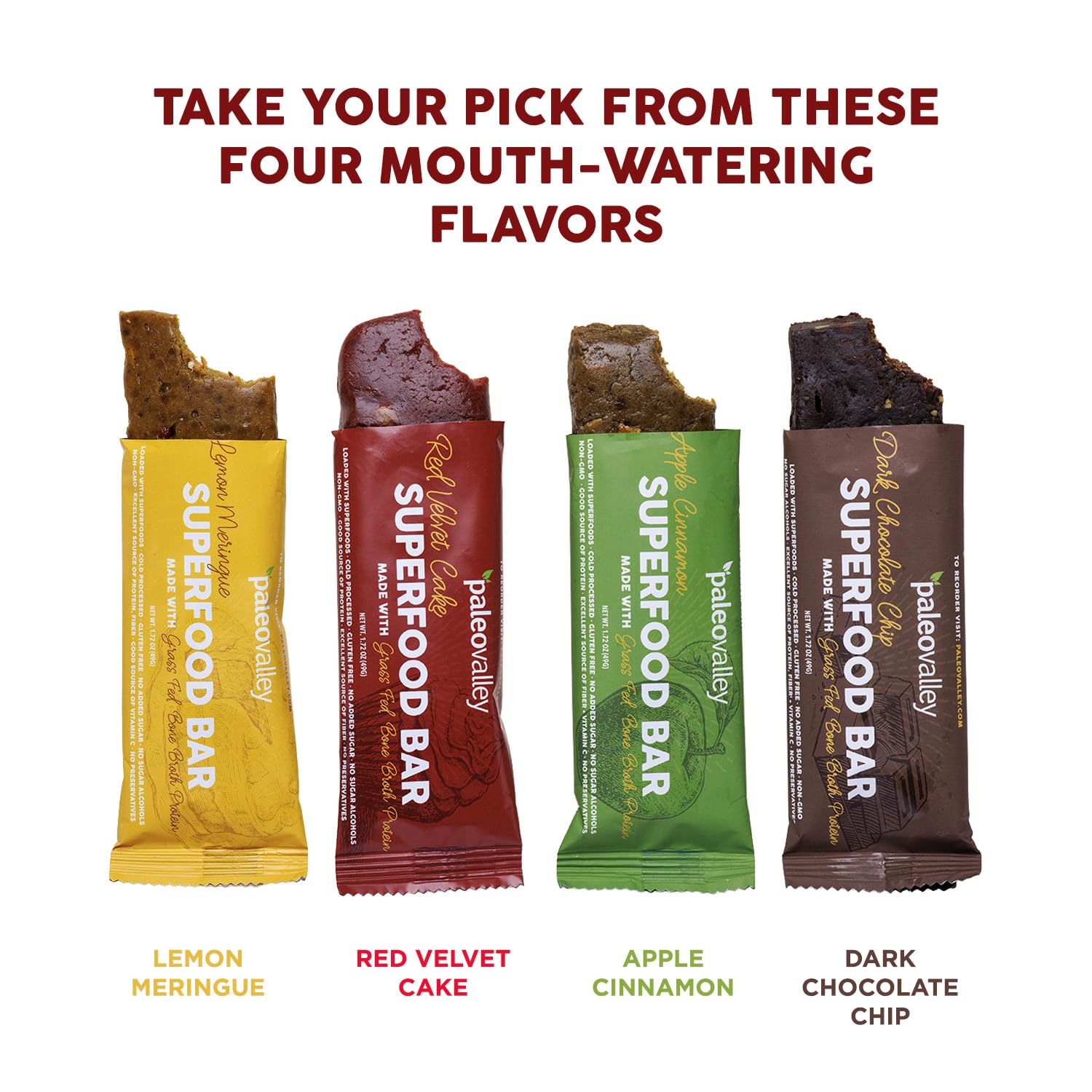 Paleovalley Superfood Bars – Red Velvet– 10 Pack – 9g Protein per Bar – Gluten-Free, Grain-Free, Paleo, Non-GMO – On-the-Go Snack PaleovalleyBuy Supplements Australia