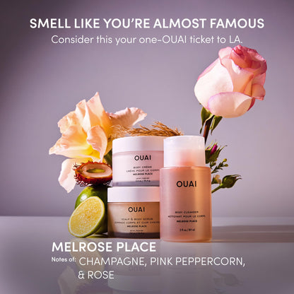 OUAI Body Cream Travel Size, Melrose Place - Hydrating Whipped Body Cream with Cupuaçu Butter, Coconut Oil & Squalane - Softens Skin and Delivers Healthy-Looking Glow - Sulfate Free Skin Care (3.4 Oz) OUAIBuy Supplements Australia