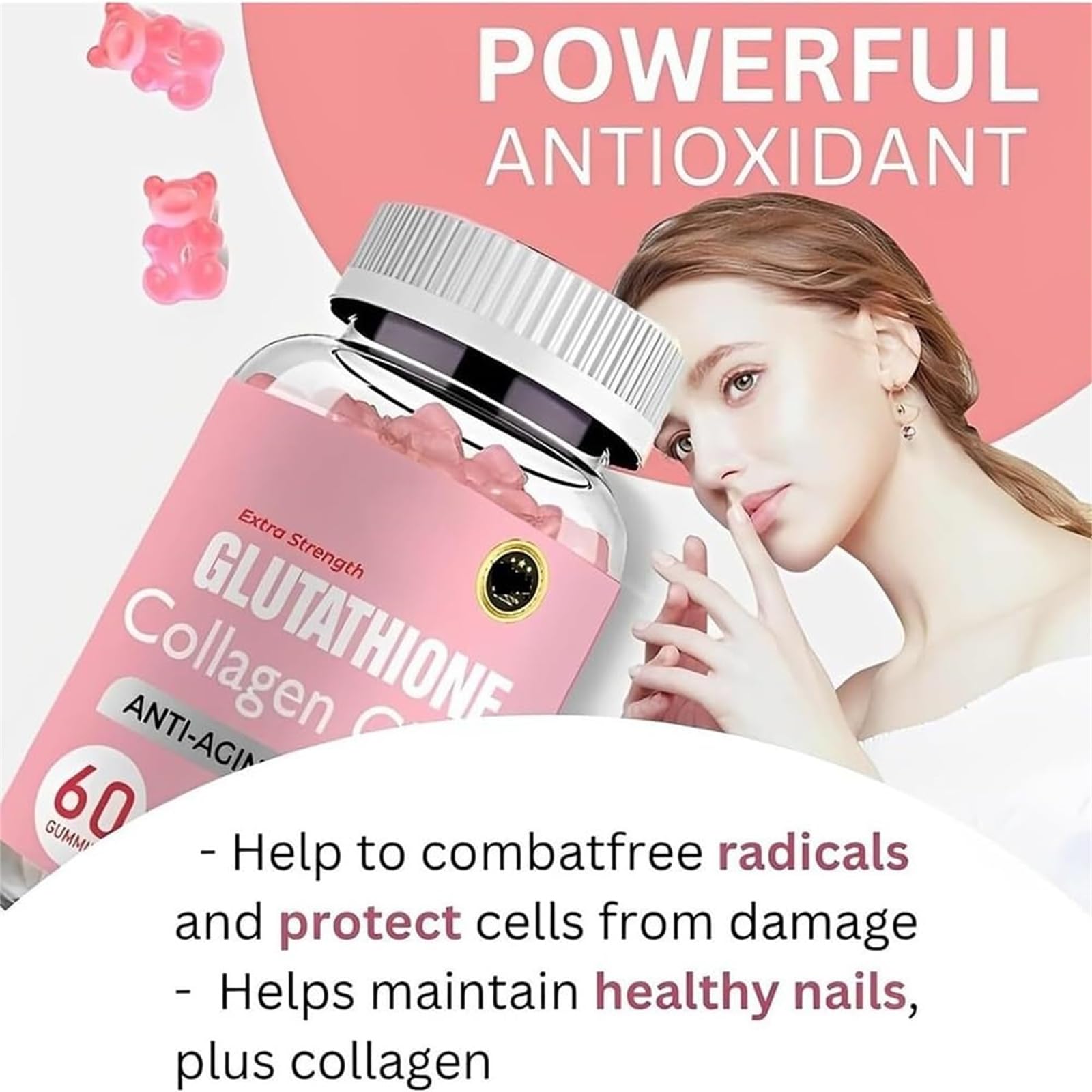 Caduola Glutathione Collagen Glow Gummies, Glutathione Collagen Glow Gummies for Dark Spot CaduolaBuy Supplements Australia