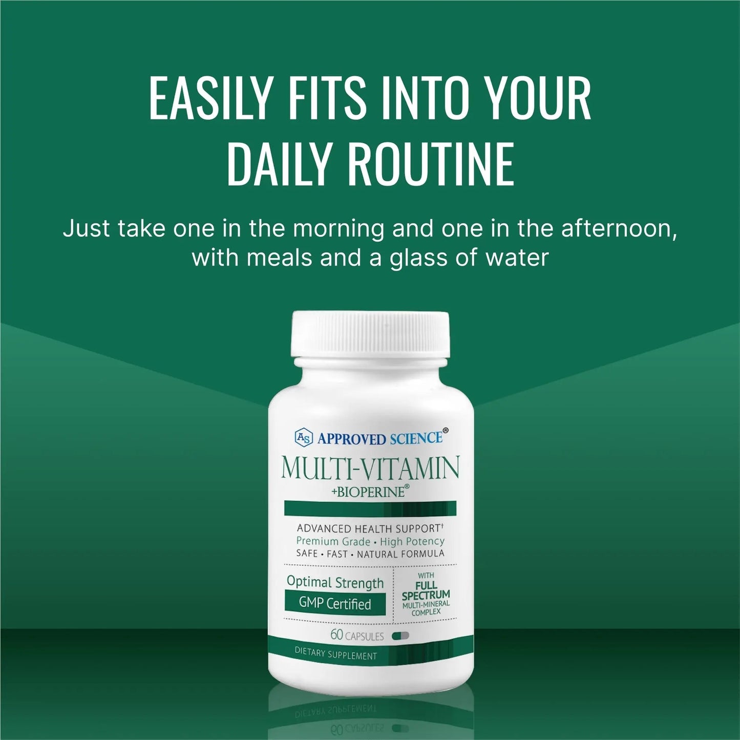 Approved Science Multi-Vitamin - with Full-Spectrum B-Vitamins, Green Tea, Lutein, Lycopene, Zeaxanthin, BioPerine Approved Science