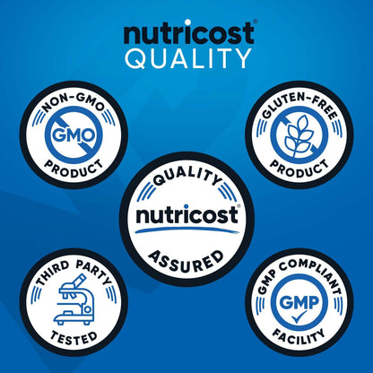 Nutricost Creatine Monohydrate + Hydration Blue Raspberry Flavored (30 Servings) - 7 Vitamins & Minerals, 5000mg of Creatine Per Serving NutricostBuy Supplements Australia