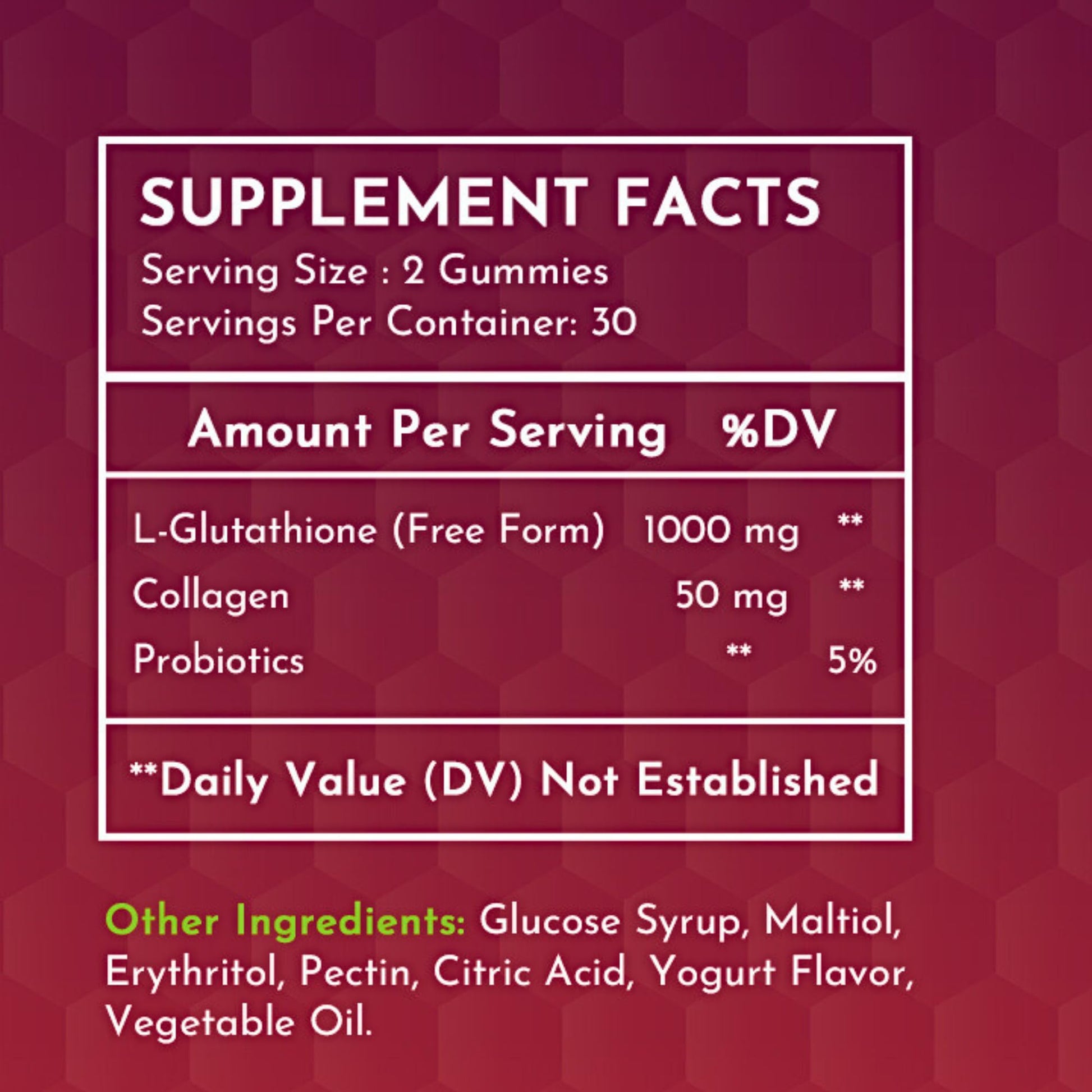 2 Pack Glutathione Gummies | with Marine Collagen | 1050mg per Serving | Antioxidant Support SunshyneBuy Supplements Australia