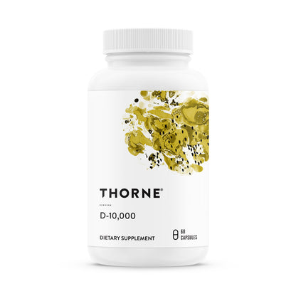 THORNE - Vitamin D3 Supplement - Supports Healthy Bones, Teeth, Muscles, Cardiovascular & Immune Function* - Gluten, Dairy & Soy-Free - 10,000 IU - 60 Servings THORNEBuy Supplements Australia