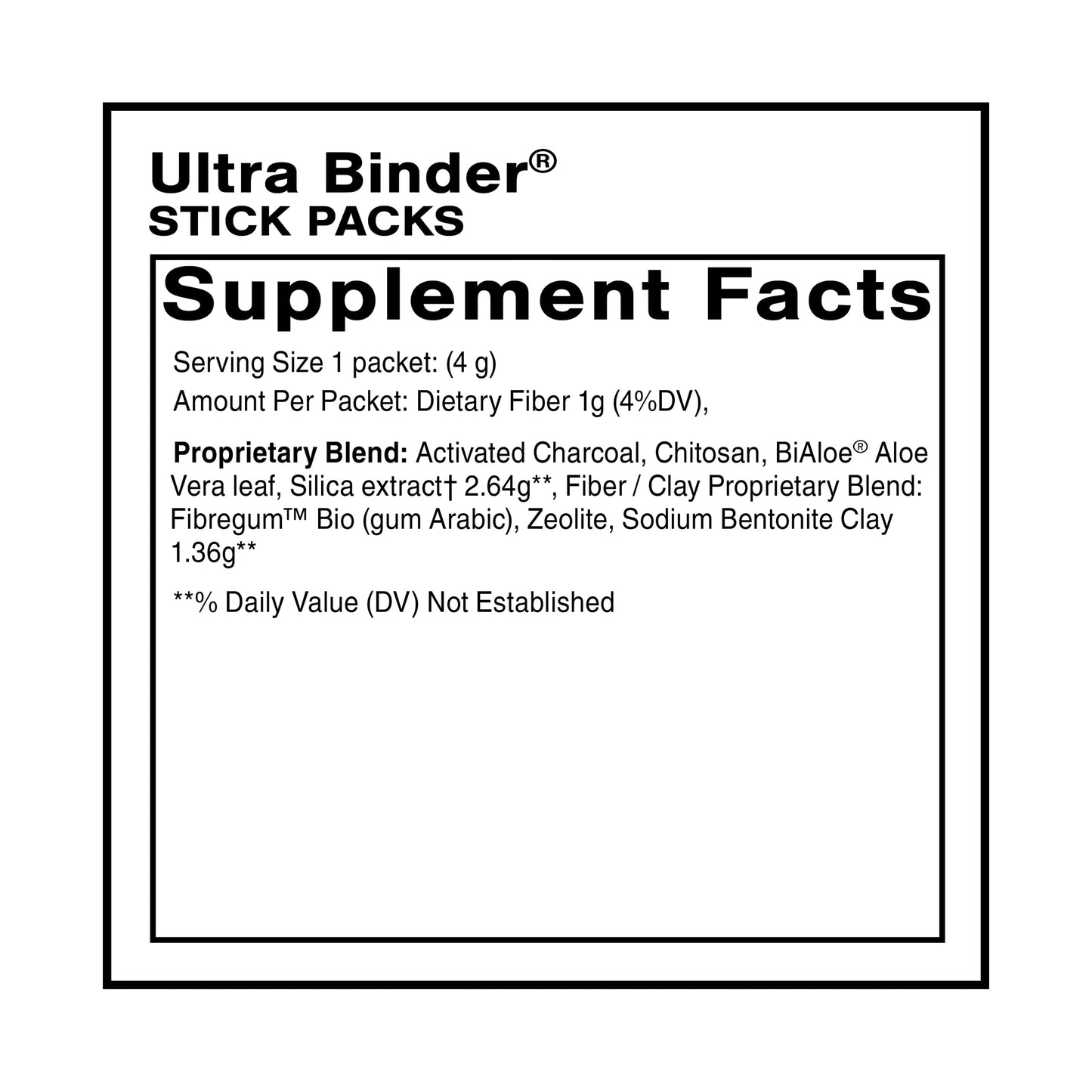 Quicksilver Scientific Ultra Binder Stick Packets - Multi Binder with Bentonite Clay Powder, Zeolite Detox & Charcoal - Supplement for Gut Support & The Body's Toxin Removal Process (20 Sticks) Quicksilver ScientificBuy Supplements Australia