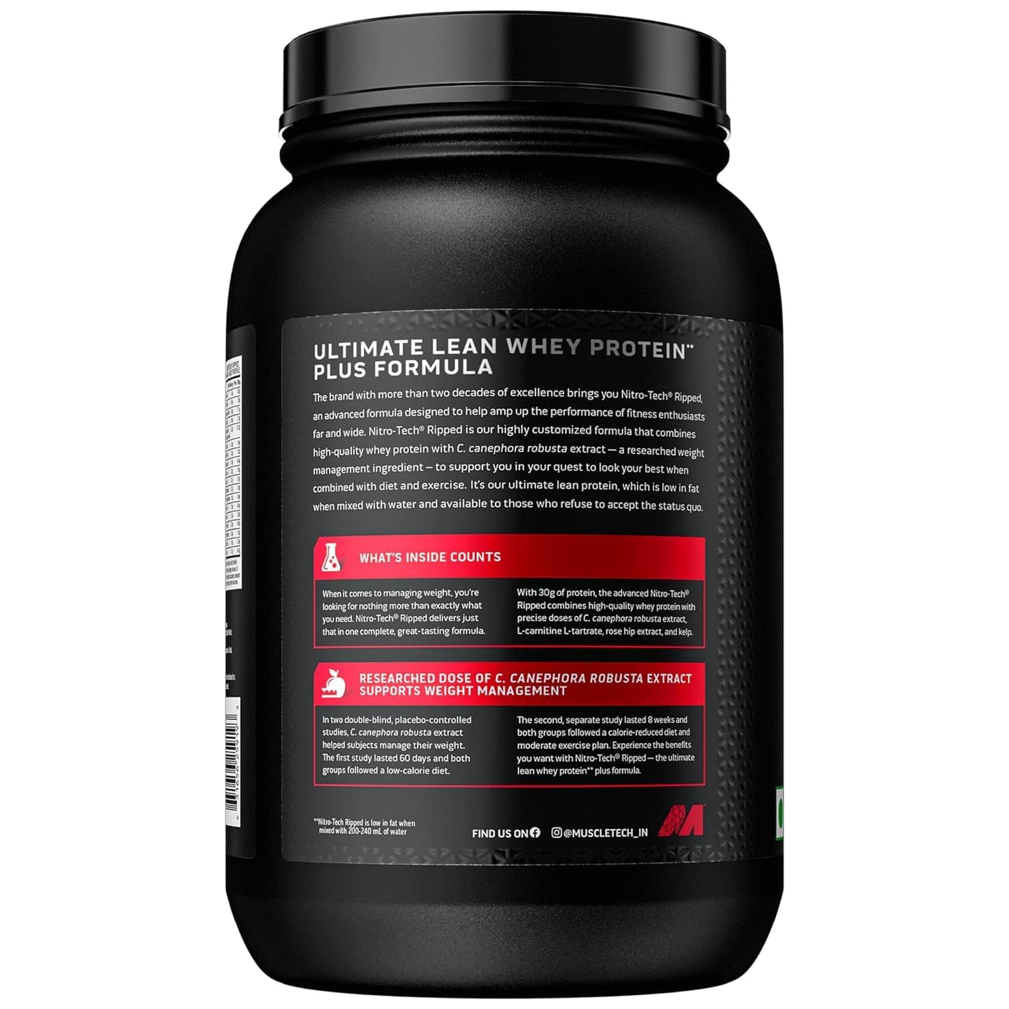 Protein Powder for Weight Loss |MuscleTech Nitro-Tech Ripped |Whey Protein Powder MuscleTechBuy Supplements Australia