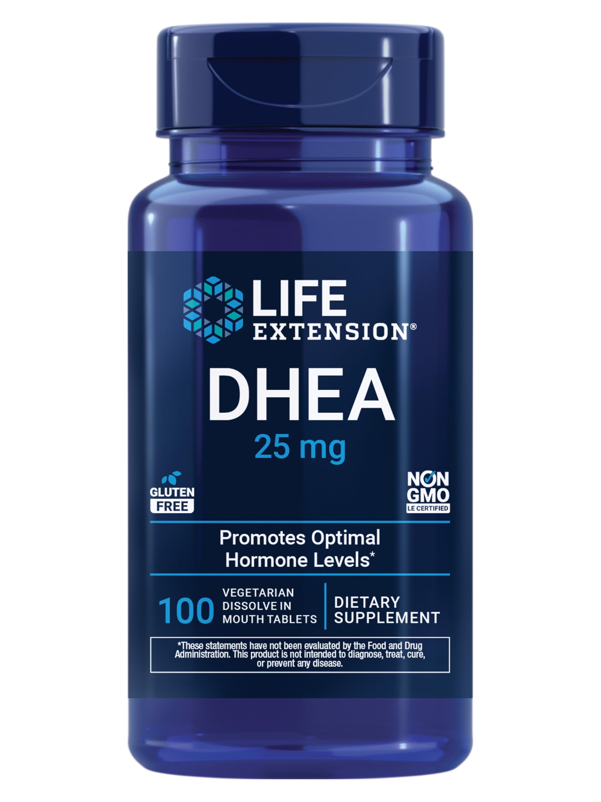 Life Extension DHEA 25 mg – Hormone Balance Supplement, Memory, Muscle Health, Bone Health, Men’s Health, Women’s Health, Gluten-Free, Non-GMO, Vegetarian, 100 Dissolve-in-Mouth Tablets Life ExtensionBuy Supplements Australia