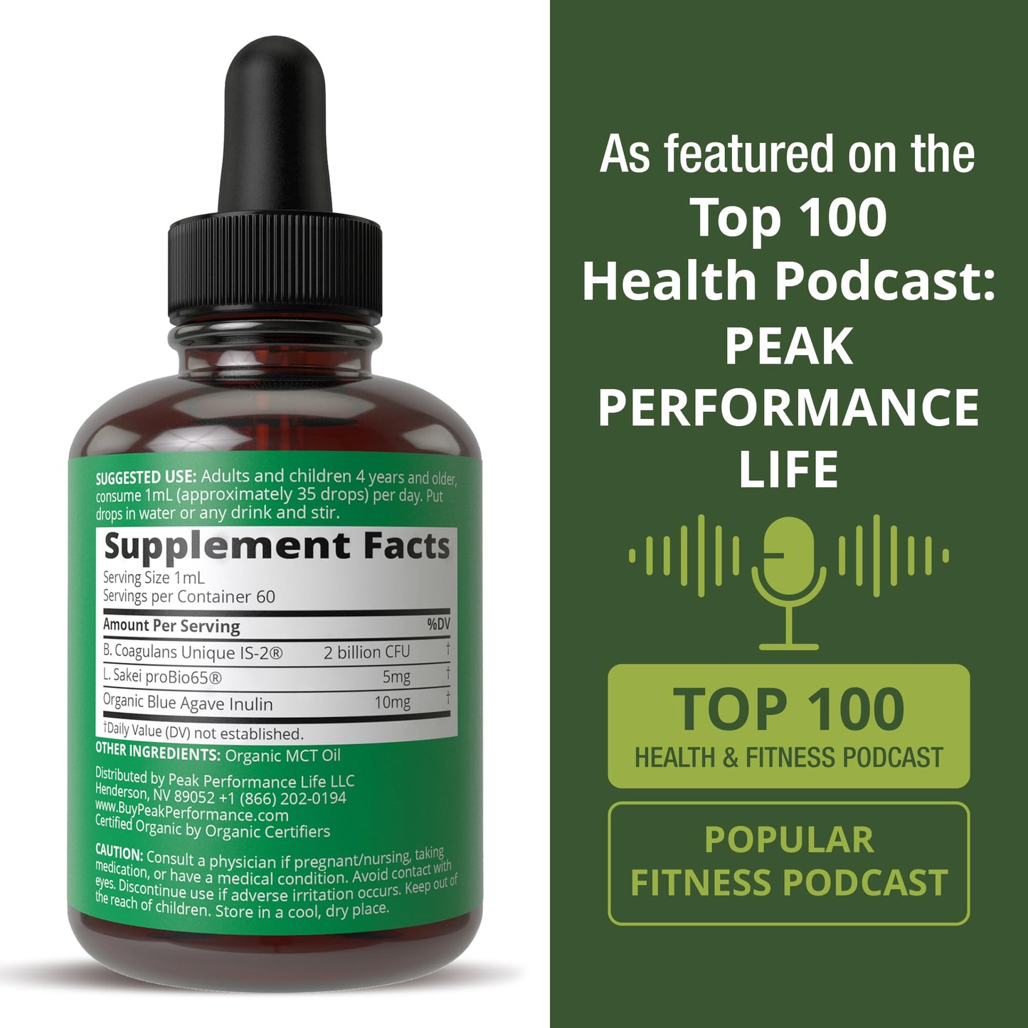 Organic Synbiotic = Prebiotics + Probiotics + Postbiotics 3-in-1 Supplement for Women, Men, & Kids. Pre, Pro, & Post Biotics Liquid Drops for Gut + Microbiome Balance. Made in USA, Vegan, Zero Sugar Peak PerformanceBuy Supplements Australia