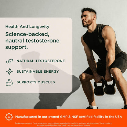 The Genius Brand Test Black Label - Testosterone Supplement for Men - Muscle Support, Energy & Performance Support - with D-Aspartic Acid, Magnesium, Korean Red Ginseng & Vitamins - 120 Capsules The Genius BrandBuy Supplements Australia