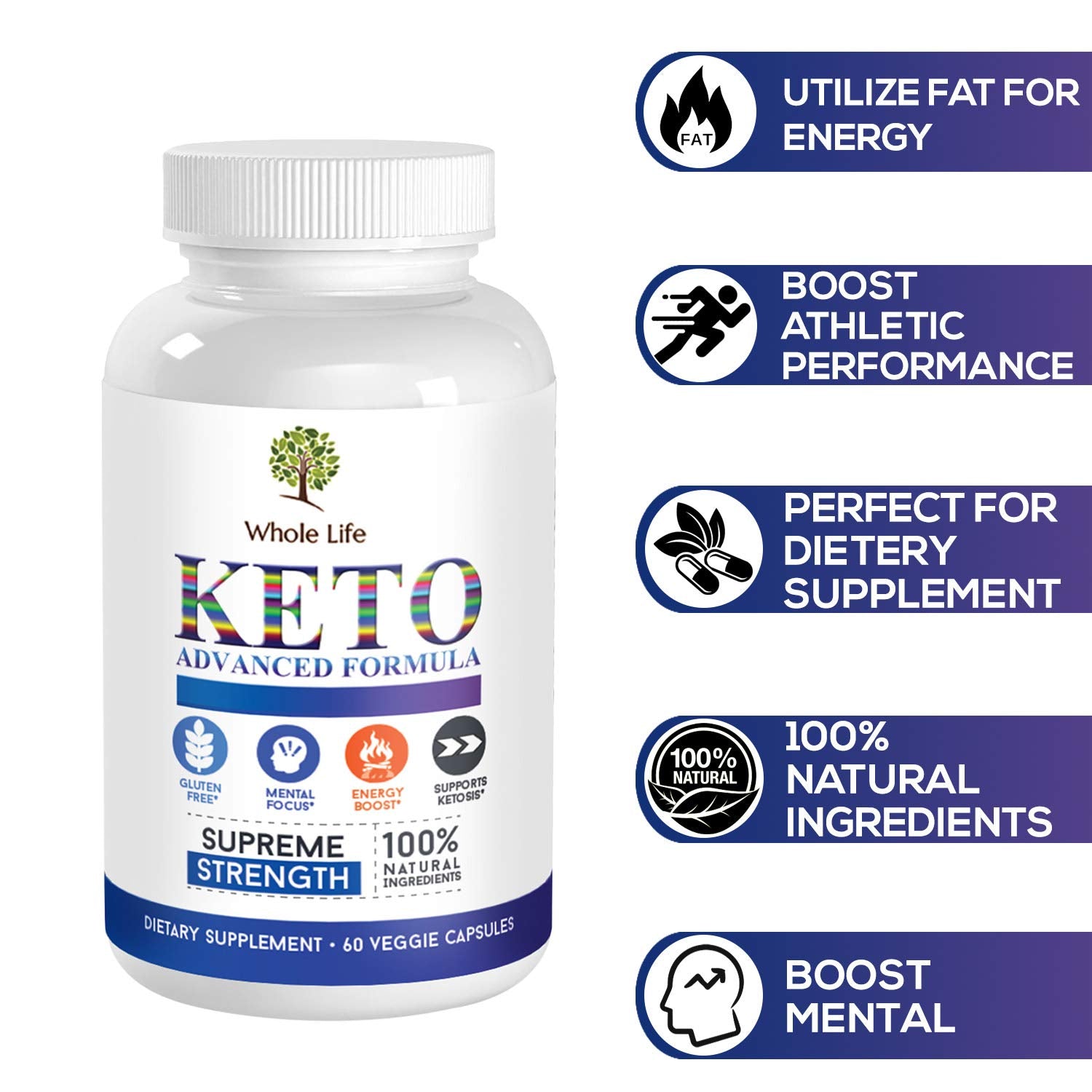 WHOLE LIFE Keto Advanced Formula Diet BHB Pills - Ketogenic All Natural, Support WHOLE LIFEBuy Supplements Australia