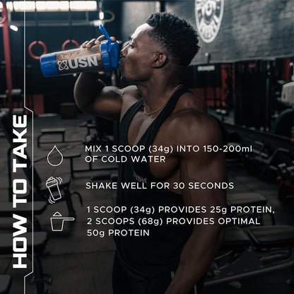 USN Blue Lab Whey Protein Powder: Banana - Whey Protein 2kg - Post-Workout USNBuy Supplements Australia