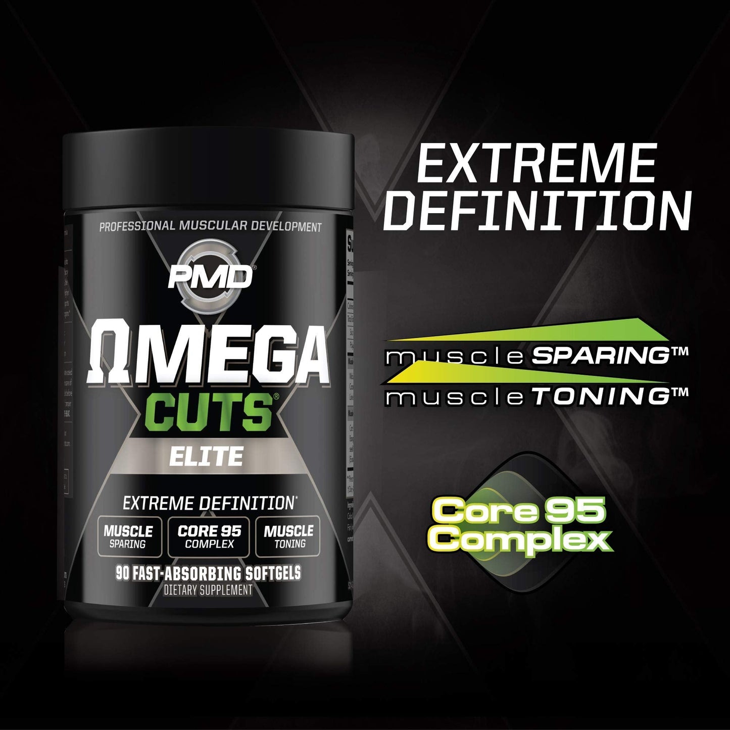 PMD Sports Ultra Pump Fuel Insanity - Pre Workout – Cherry Slush (30 Servings) Sports Omega Cuts Elite Thermogenic Fat Burner (90 Softgels)