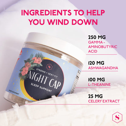 Strong + Sexy Fit Night Cap Sleep Support, Supplement to Help You Fall Asleep Faster Strong + Sexy FitBuy Supplements Australia