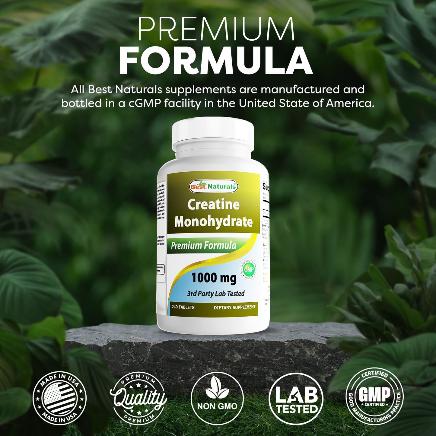 Best Naturals Creatine Monohydrate 1000 mg 240 Tablets Best NaturalsBuy Supplements Australia
