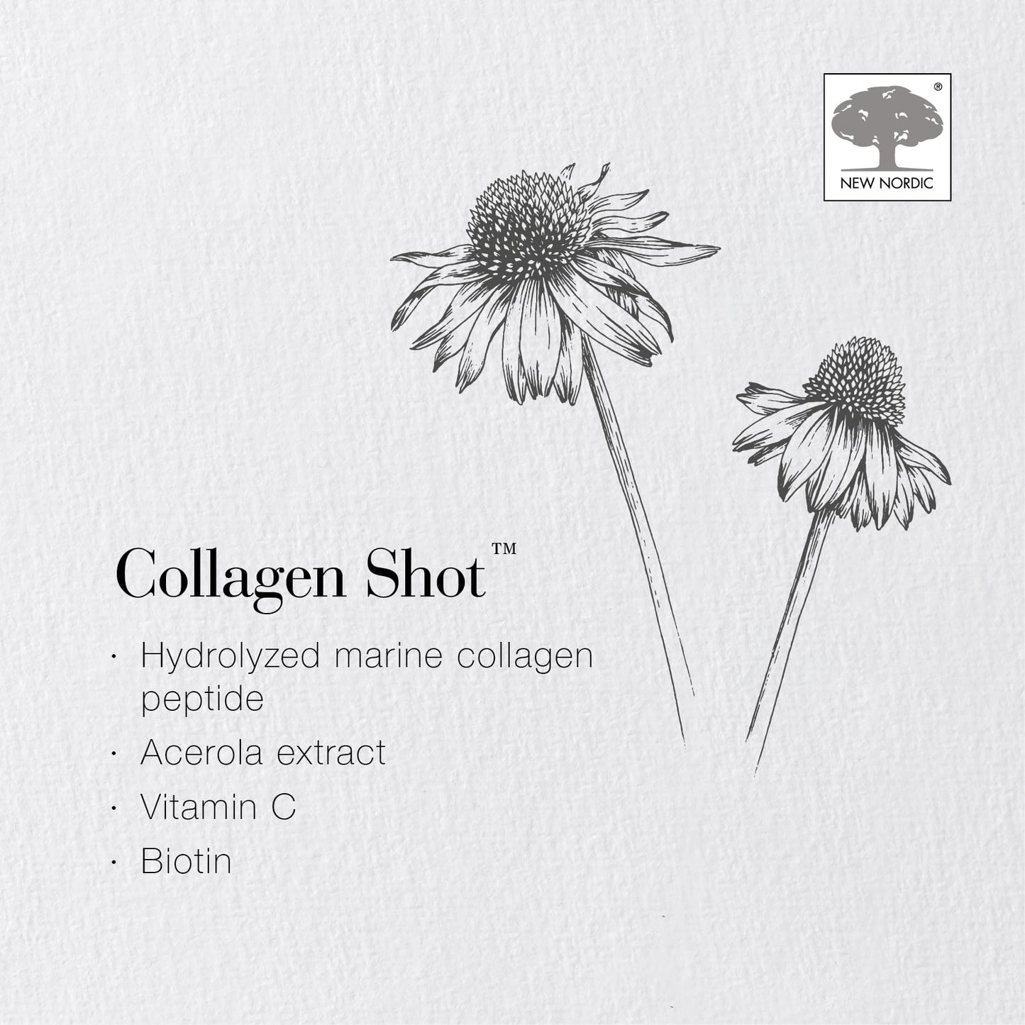 New Nordic Collagen Shot High-Absorbency Premium Liquid Daily Sachets - 15x Hydrolysed Shots - Freshwater Marine Collagen New Nordic LtdBuy Supplements Australia
