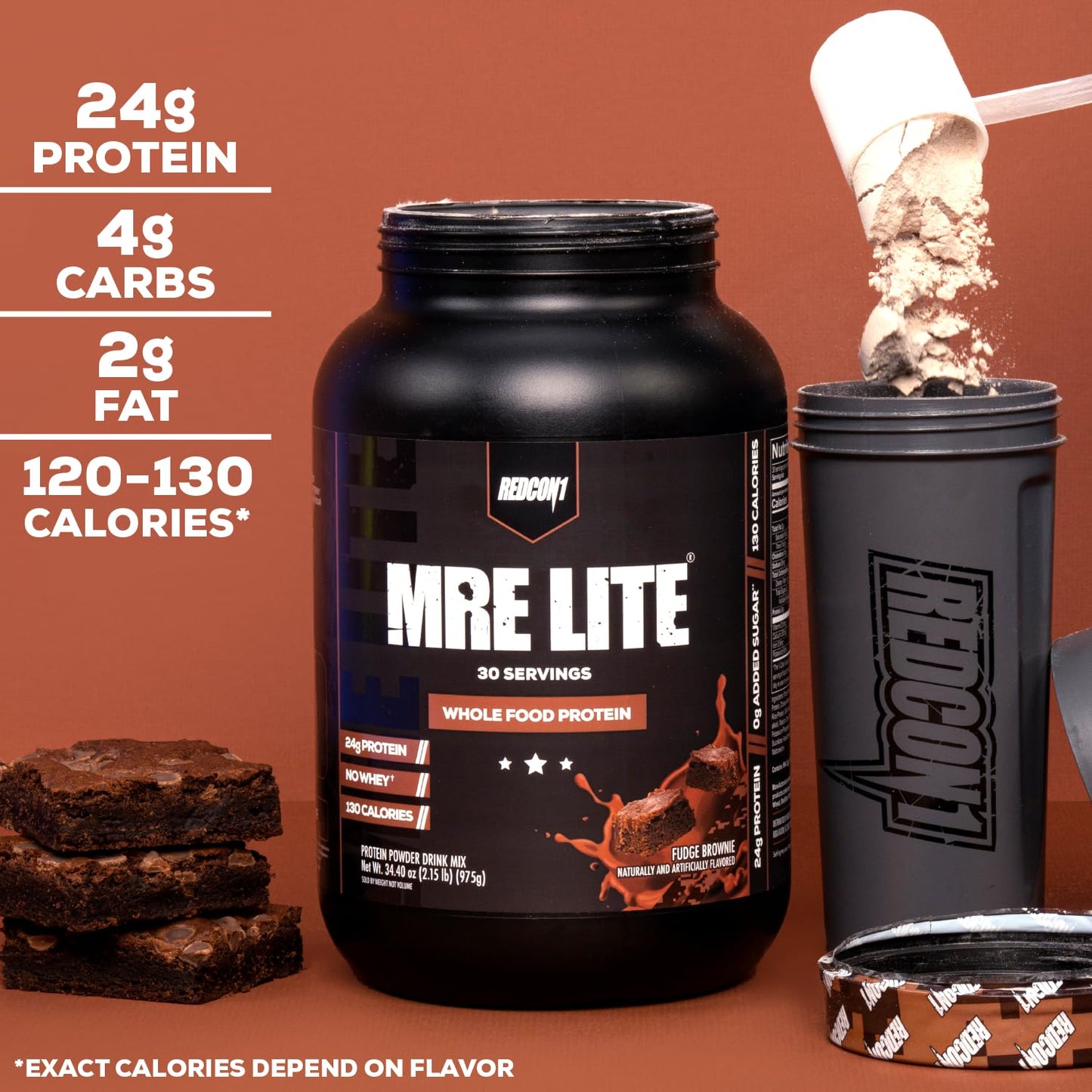 REDCON1 MRE Lite Whole Food Protein Powder, Strawberry Shortcake - Low Carb & Whey REDCON1Buy Supplements Australia