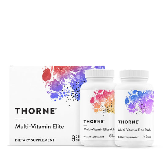 THORNE - Multi-Vitamin Elite - Daily Nutritional Supplement - AM Formula Supports Cellular Energy Production &PM Formula Supports Restful Sleep THORNEBuy Supplements Australia