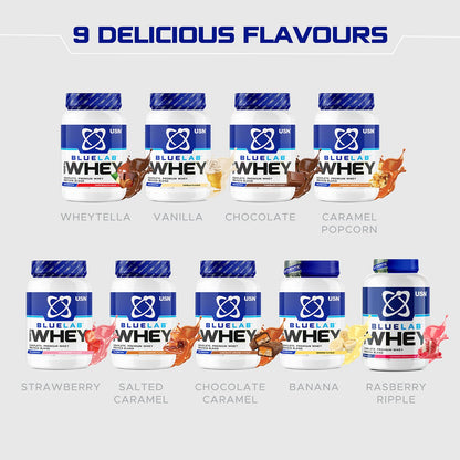 USN Blue Lab Whey Protein Powder: Wheytella - Whey Protein 908g - Post-Workout USNBuy Supplements Australia